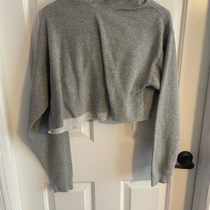 Gray Women's Cropped Top